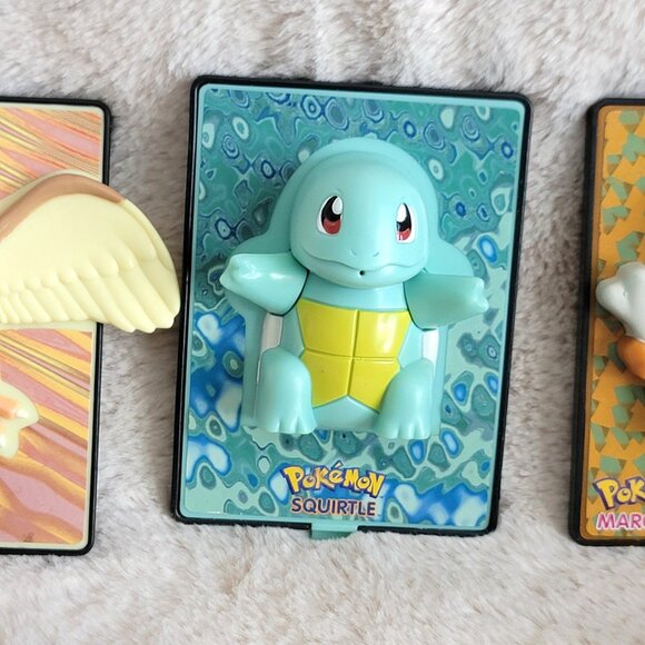 Pokémon the Movie - 2000 Burger King - Lot Of 4 Power Cards w/ Stands - Used - Picture 3 of 8